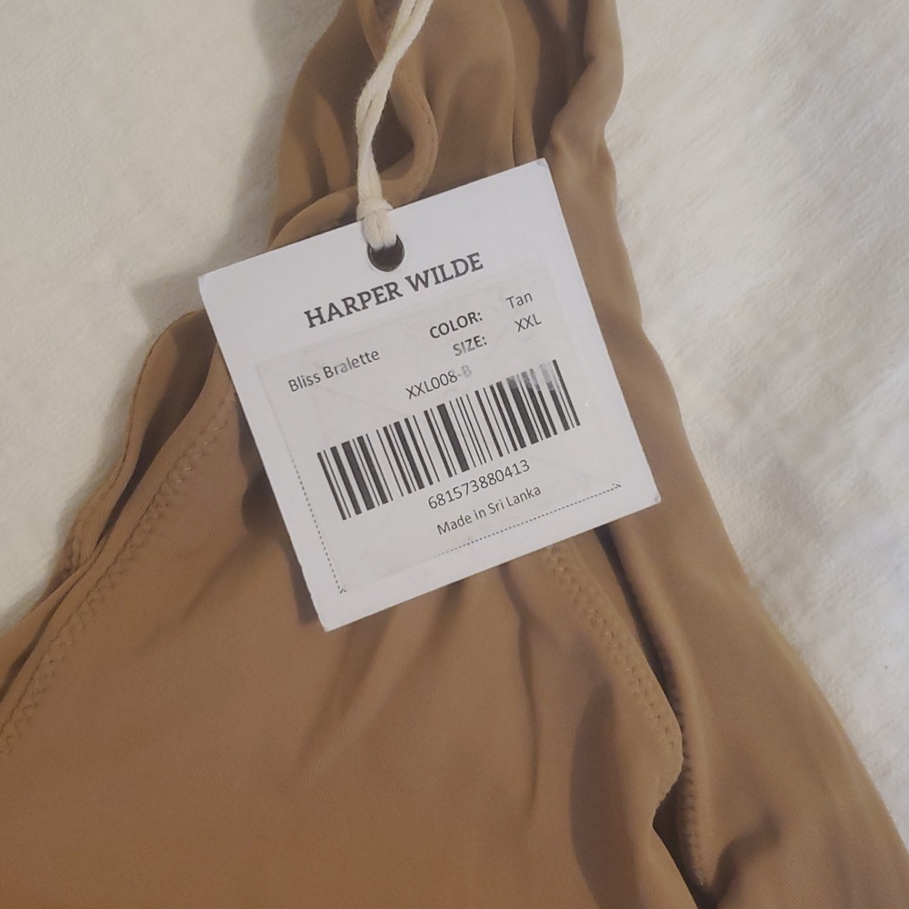 NWT  HARPER WILDE BLISS BRALETTE IN TAN - Picture 9 of 13